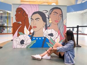 Diversity Project for CrossIron Mills, painted live in-centre