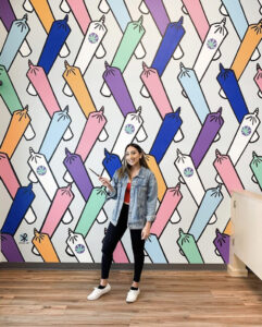Colorful Joint-themed Mural designed for Bud Mart Cannabis