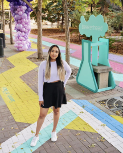 Periodic Pathway Ground Mural for the Beakerhead x CIFF Film Festival, located in at Eau Claire, created by Kiran Rai-Bhullar, in collaboration with Tyler Lemermeyer